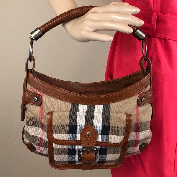 Burberry Prorsum Tan Signature check Hobo - Picture 2 of 4